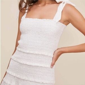 ASTR Square Neckline Long Dress